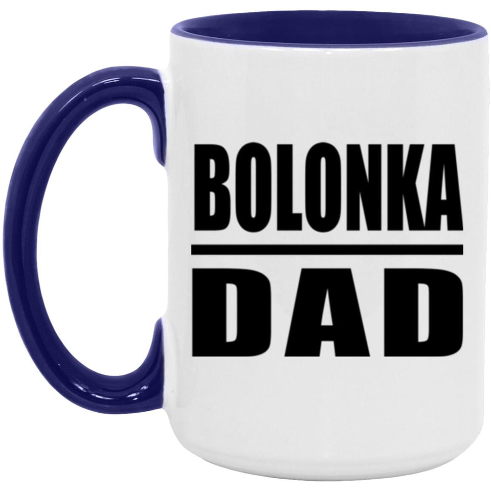 Bolonka Dad - 15oz Accent Mug Purple