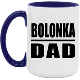 Bolonka Dad - 15oz Accent Mug Purple