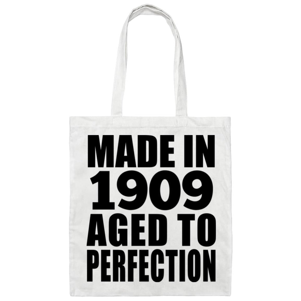 115th Birthday Made In 1909 Aged To Perfection - Tote Bag White