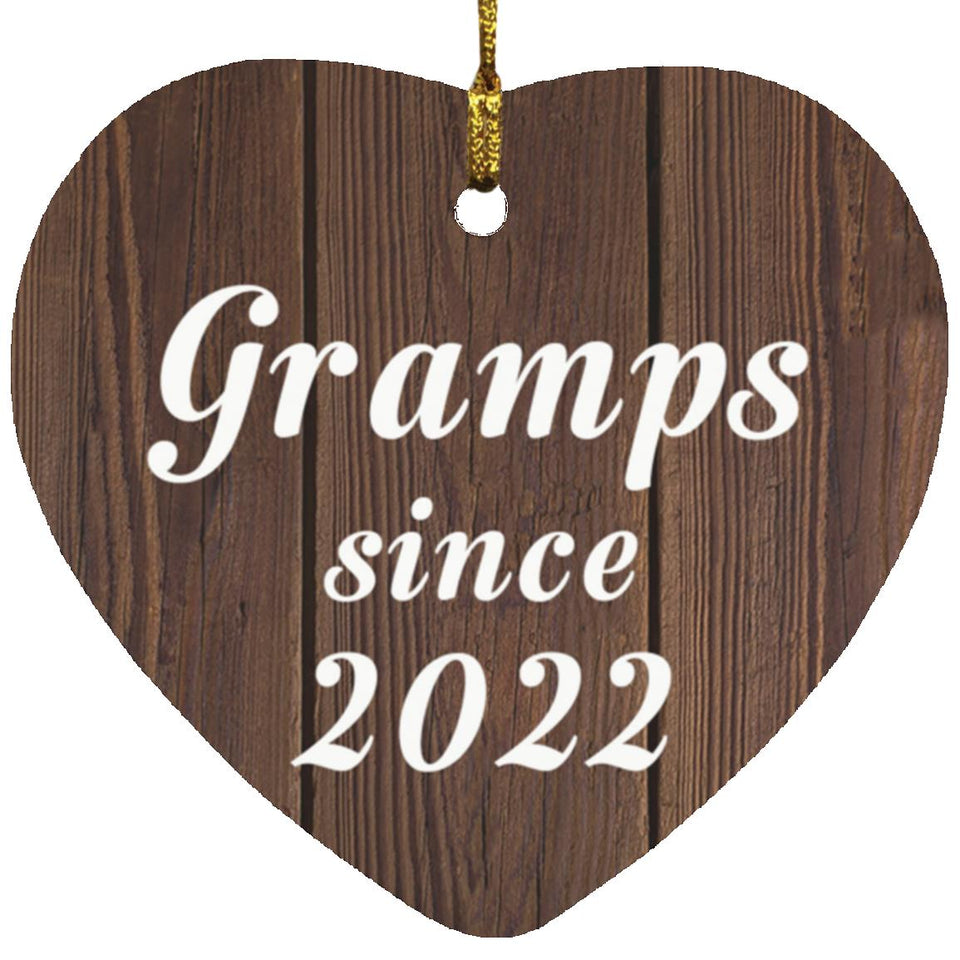 Gramps Since 2022 - Heart Ornament D