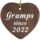 Gramps Since 2022 - Heart Ornament D