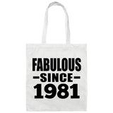 43rd Birthday Fabulous Since 1981 - Tote Bag White