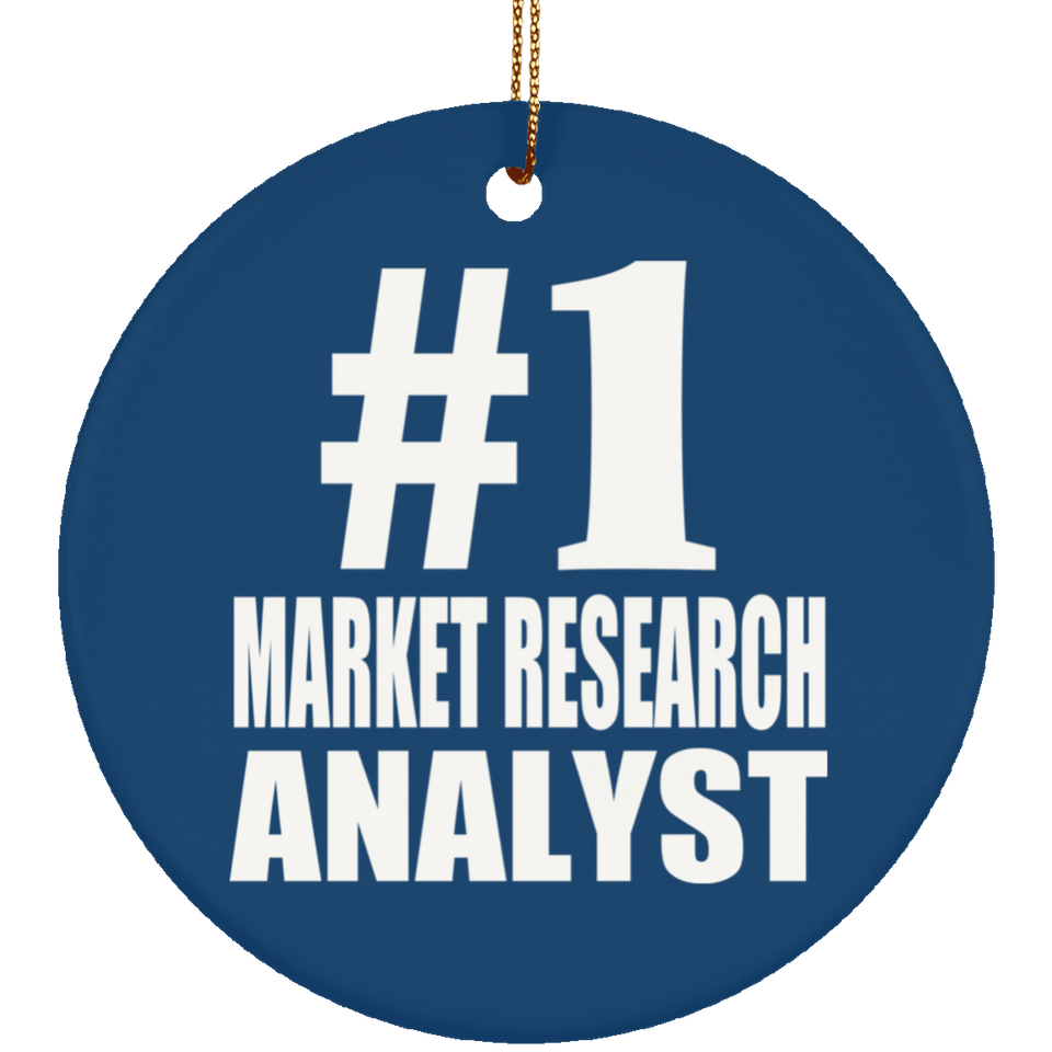 Number One #1 Market Research Analyst - Circle Ornament