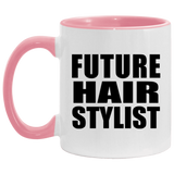 Future Hair Stylist - 11oz Accent Mug Pink