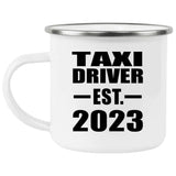 Taxi Driver Established EST. 2023 - 12oz Camping Mug