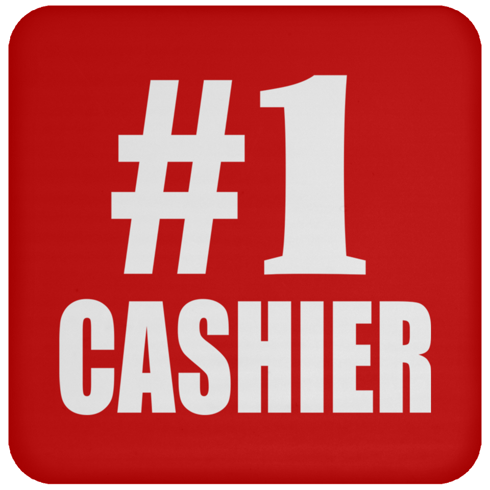 Number One #1 Cashier - Drink Coaster