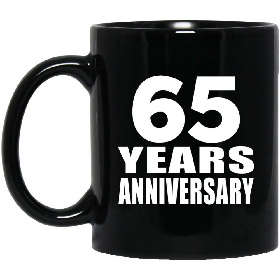 65th Anniversary 65 Years - 11 Oz Coffee Mug Black