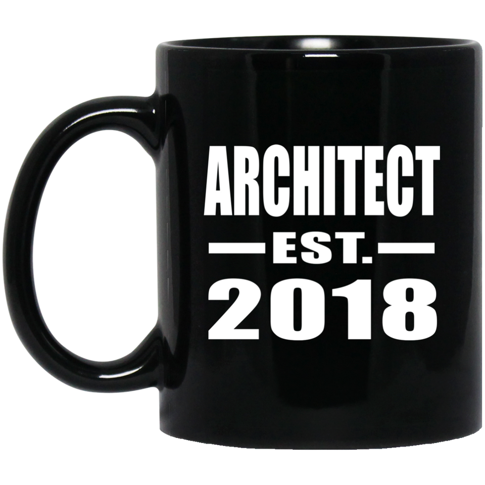 Architect Established EST. 2018 - 11 Oz Coffee Mug Black