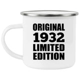 92nd Birthday Original 1932 Limited Edition - 12oz Camping Mug