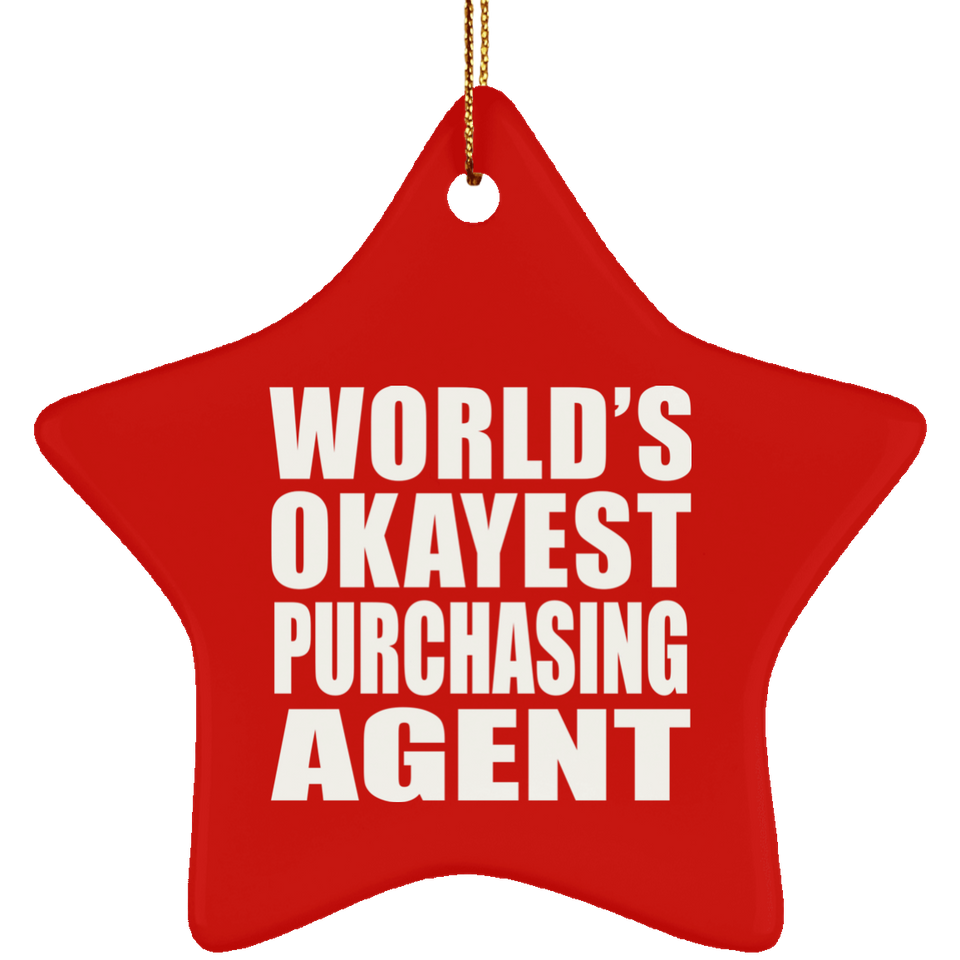 World's Okayest Purchasing Agent - Star Ornament