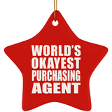 World's Okayest Purchasing Agent - Star Ornament
