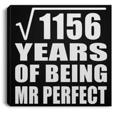 34th Anniversary Square Root of 1156 Years of Mr Perfect - Canvas Square