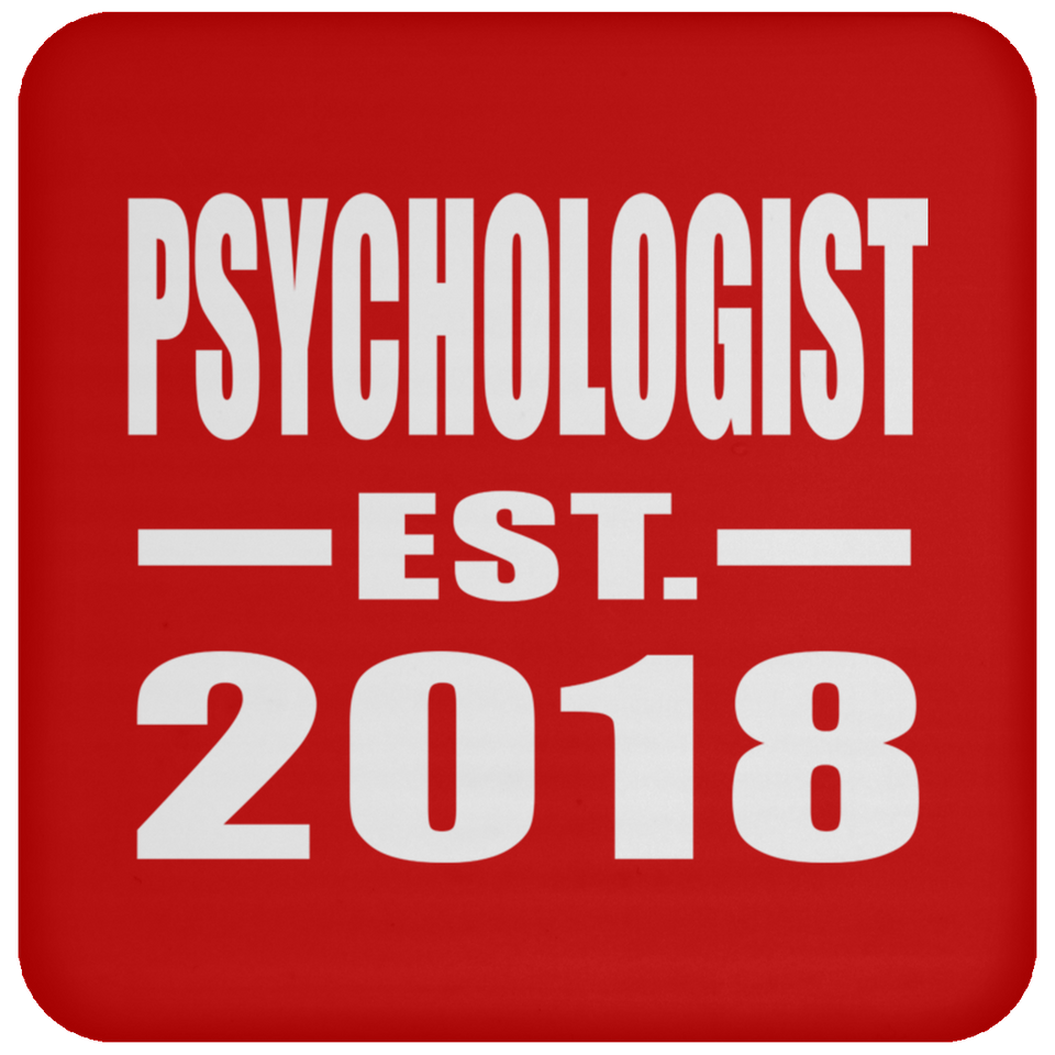 Psychologist Established EST. 2018 - Drink Coaster