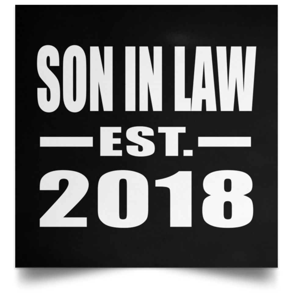 Son In Law Established EST. 2018 - Poster Square