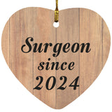Surgeon Since 2024 - Heart Ornament C