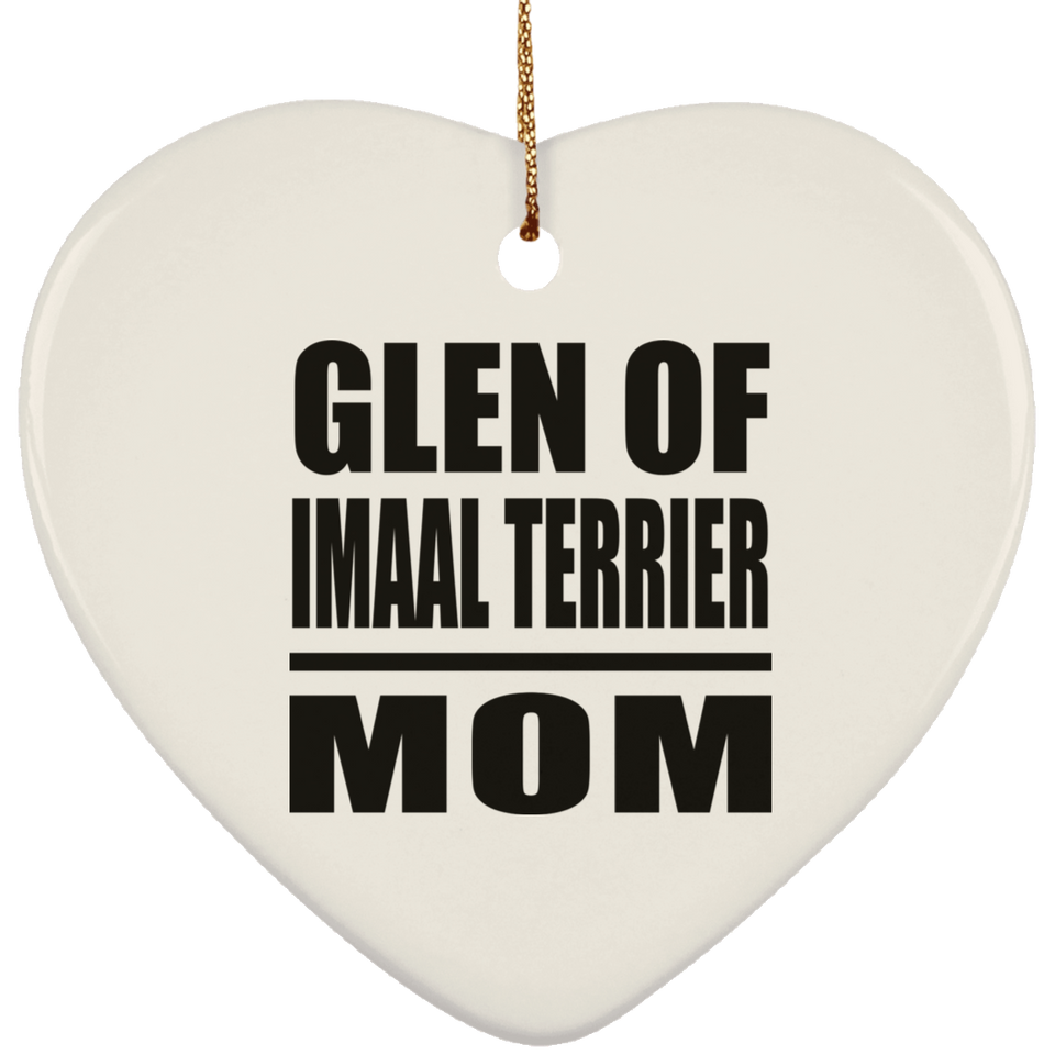 Glen Of Imaal Terrier Mom - Heart Ornament