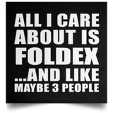 All I Care About Is Foldex - Poster Square