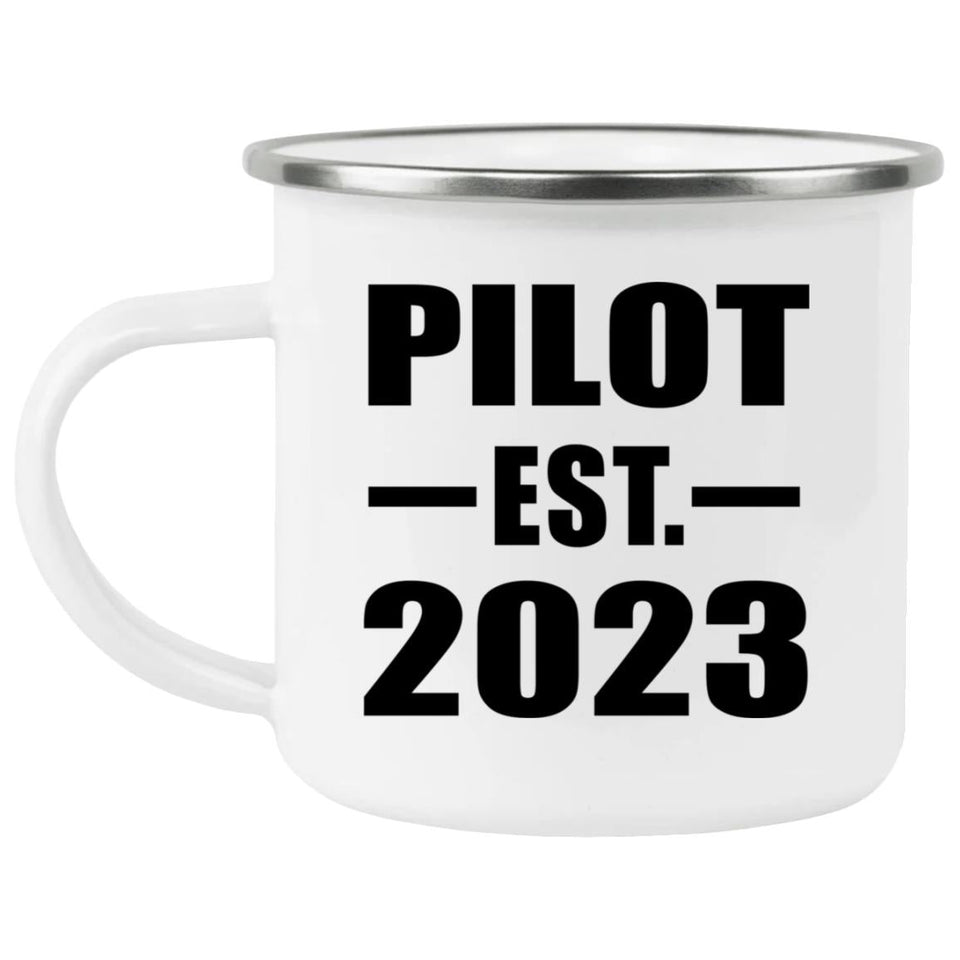 Pilot Established EST. 2023 - 12oz Camping Mug