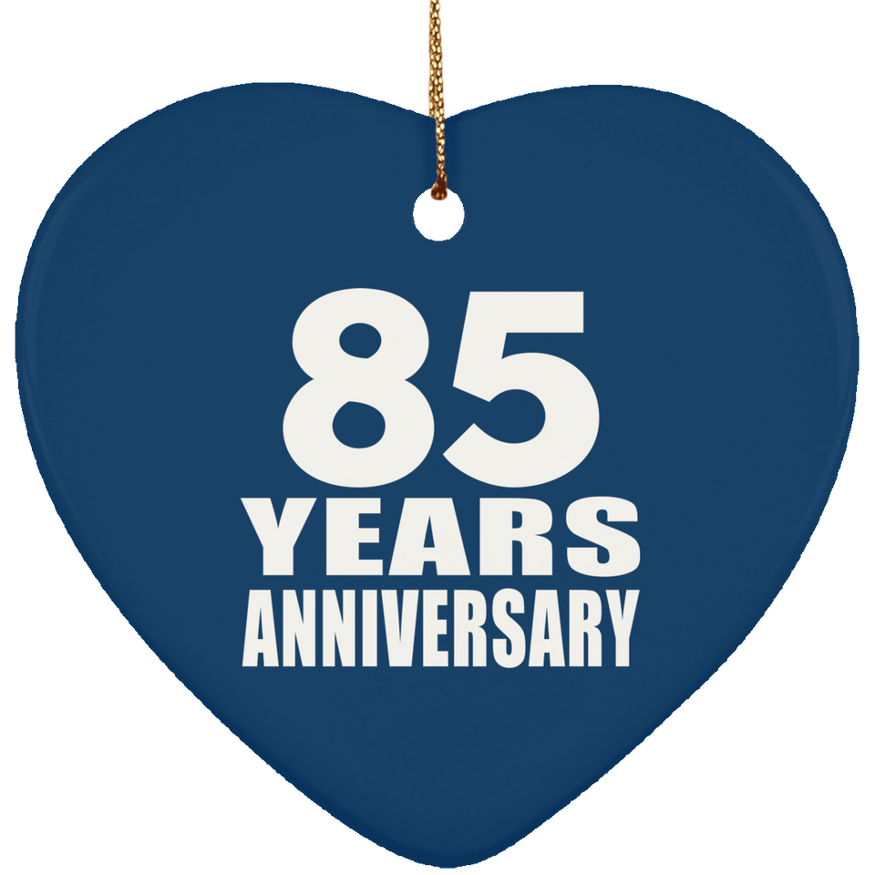 85th Anniversary 85 Years - Heart Ornament