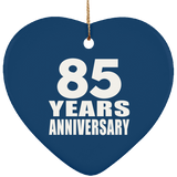 85th Anniversary 85 Years - Heart Ornament