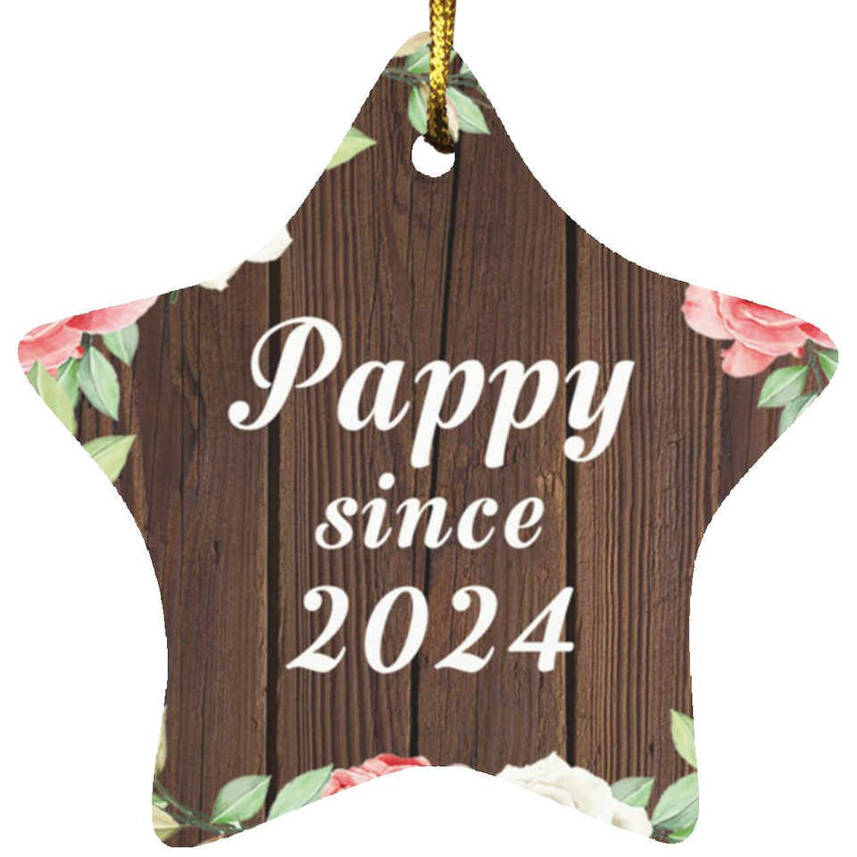 Pappy Since 2024 - Star Ornament A