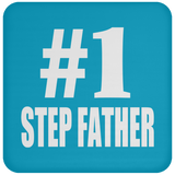 Number One #1 Step Father - Drink Coaster