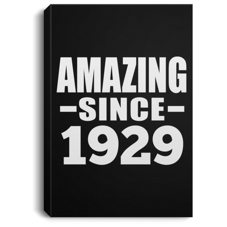 95th Birthday Amazing Since 1929 - Canvas Portrait