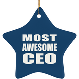Most Awesome CEO - Star Ornament