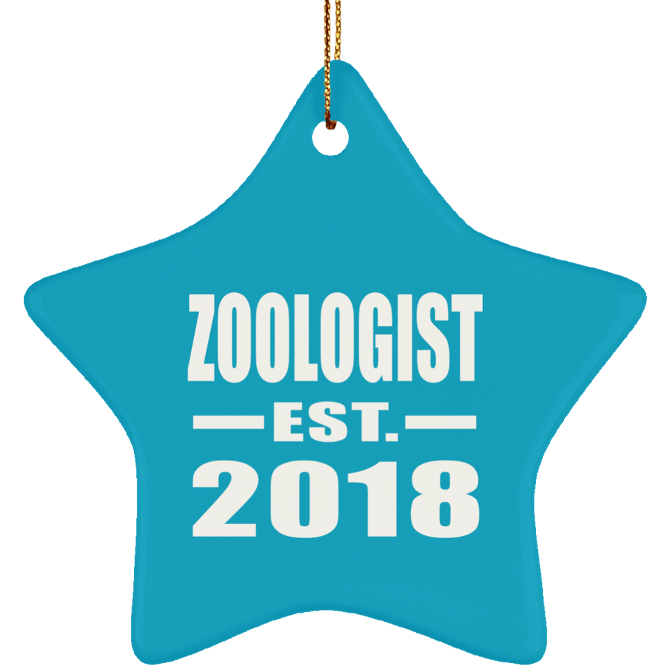 Zoologist Established EST. 2018 - Star Ornament