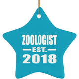 Zoologist Established EST. 2018 - Star Ornament