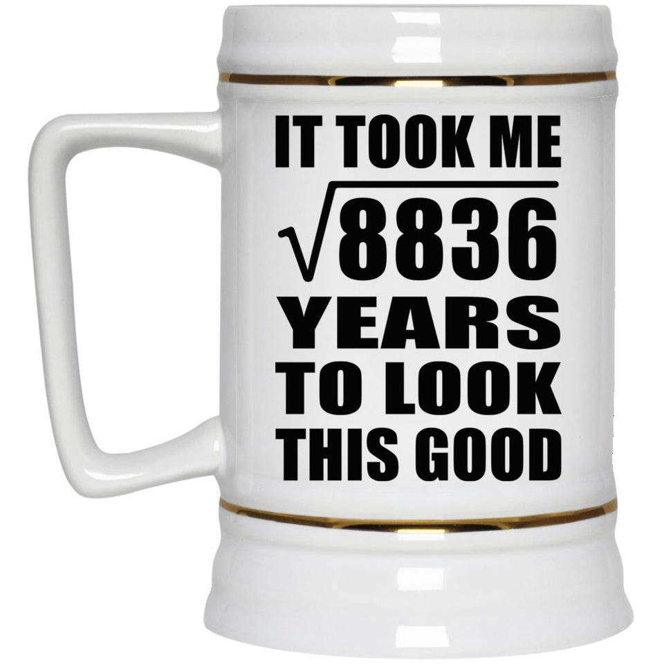 94th Birthday Took Square Root of 8836 Years To Look Good - Beer Stein