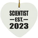 Scientist Established EST. 2023 - Heart Ornament