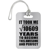 103rd Birthday Took Square Root of 10609 Years To Awesome - Luggage Bag Tag