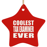 Coolest Tax Examiner Ever - Star Ornament