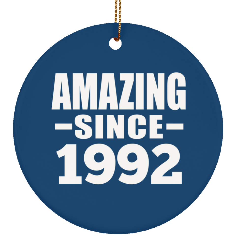 32nd Birthday Amazing Since 1992 - Circle Ornament