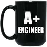 A+ Engineer - 15oz Coffee Mug Black