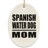 Spanish Water Dog Mom - Oval Ornament