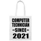 Computer Technician Since 2021 - Tote Bag White