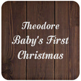 Theodore Baby's First Christmas - Drink Coaster D