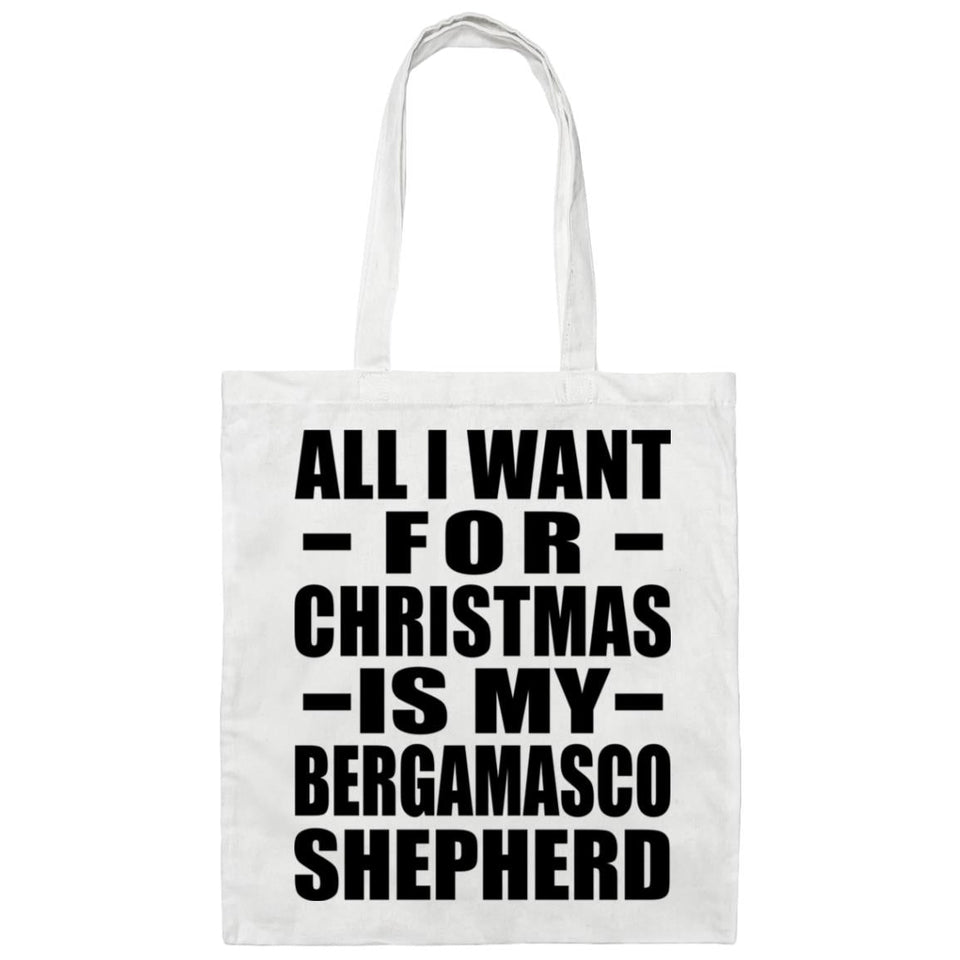 All I Want For Christmas Is My Bergamasco Shepherd - Tote Bag White