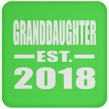 Granddaughter Established EST. 2018 - Drink Coaster
