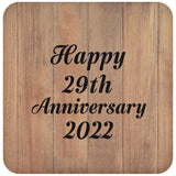 Happy 29th Anniversary 2022 - Drink Coaster C