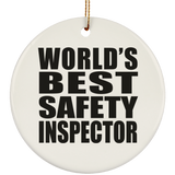 World's Best Safety Inspector - Circle Ornament