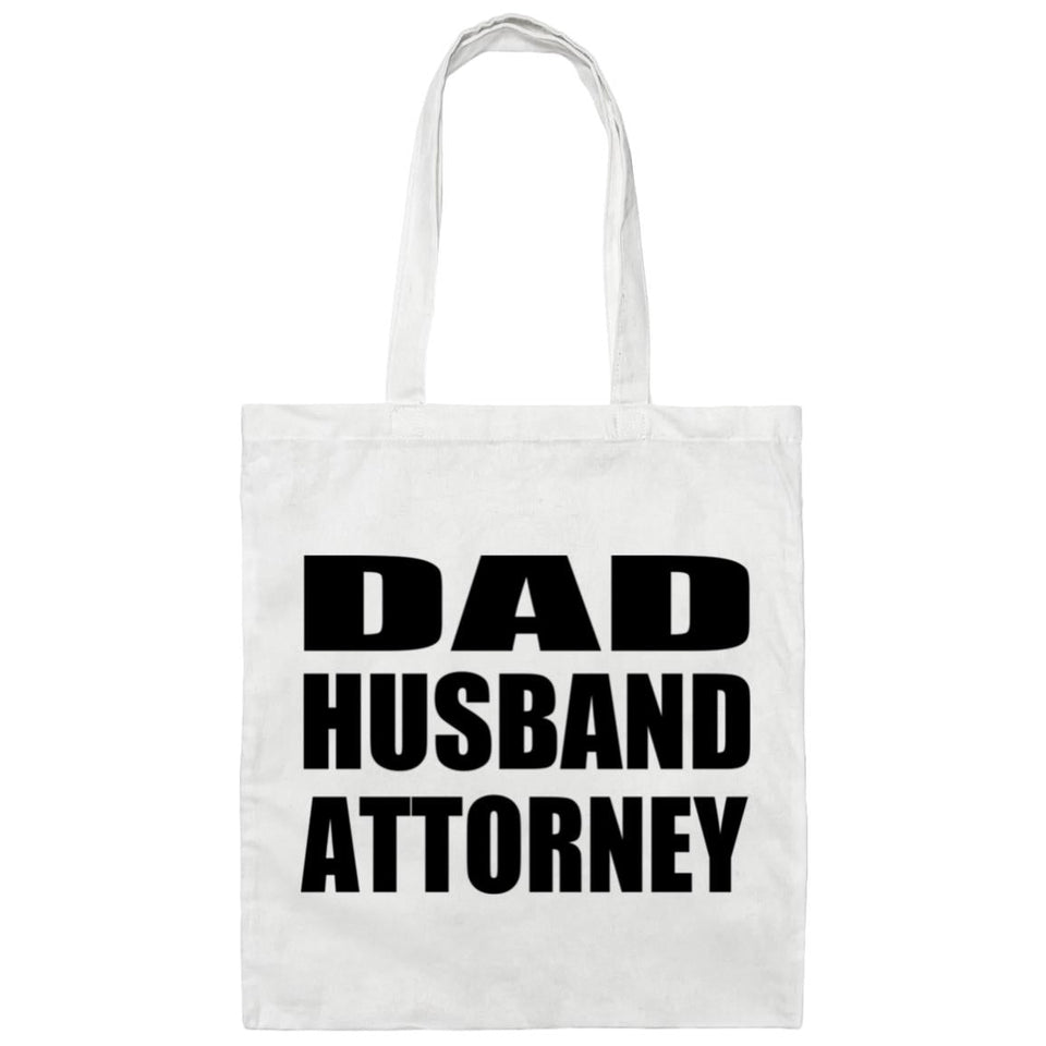 Dad Husband Attorney - Tote Bag White