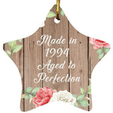 30th Birthday Made In 1994 Aged To Perfection - Star Ornament B