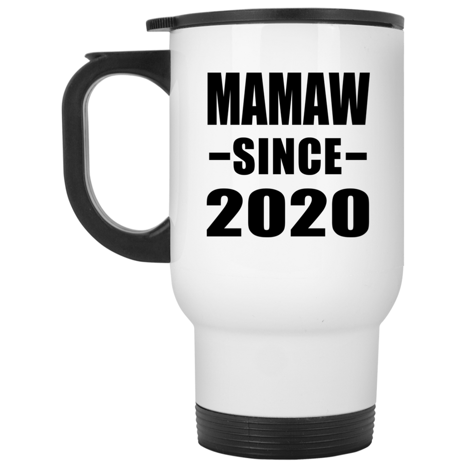 Mamaw Since 2020 - White Travel Mug