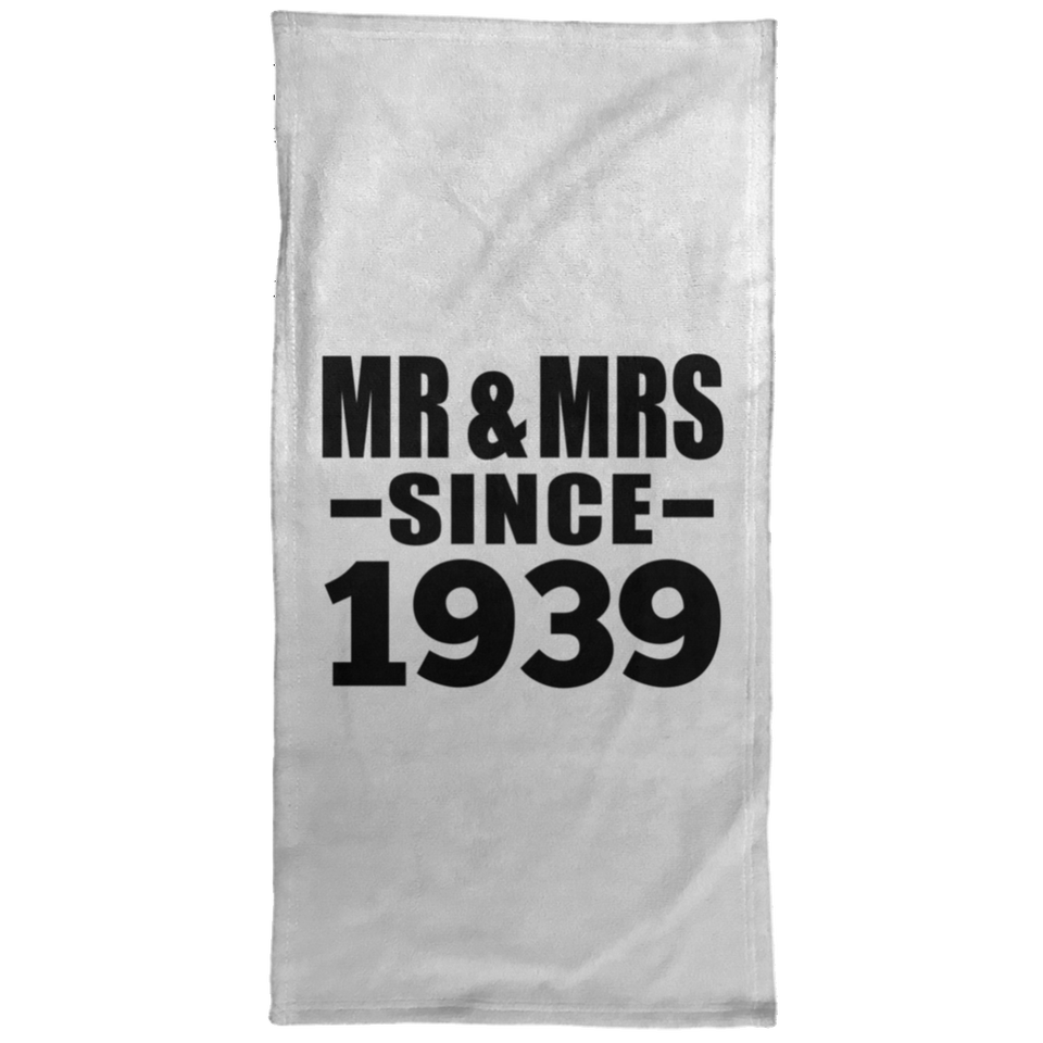 85th Anniversary Mr & Mrs Since 1939 - Hand Towel