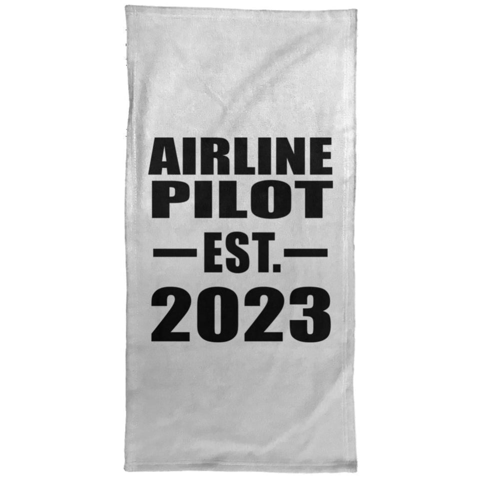 Airline Pilot Established EST. 2023 - Hand Towel
