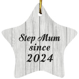 Step Mum Since 2024 - Star Ornament F