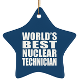 World's Best Nuclear Technician - Star Ornament